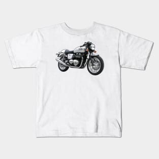 Thruxton 900 Cafe Racer Illustration Kids T-Shirt